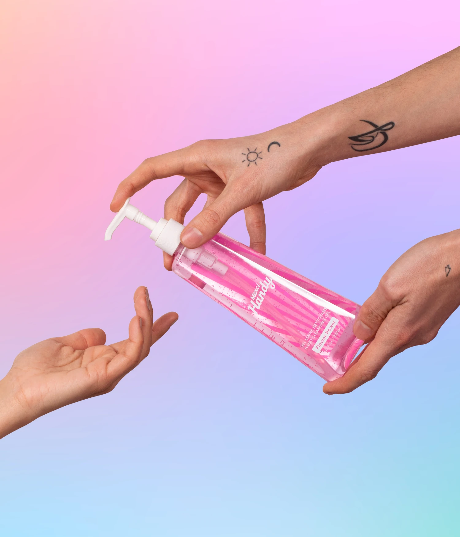 Duo Gels Mains Nettoyants Flower Power 3 Duo Gels Mains Nettoyants Flower Power - Image 3