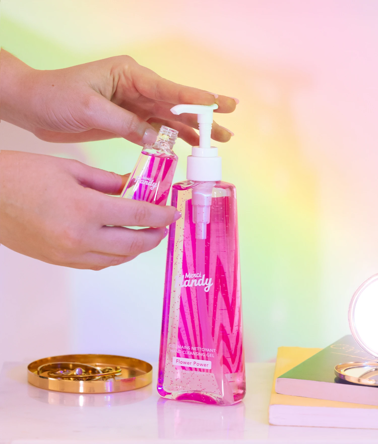 Duo Gels Mains Nettoyants Flower Power 2 Duo Gels Mains Nettoyants Flower Power - Image 2